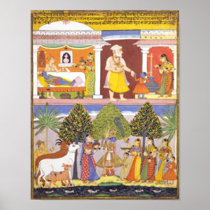 Szenen von der Kindheit von Krishna Poster