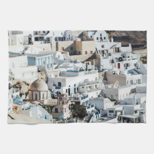 Szenen von Santorini Küchentuch