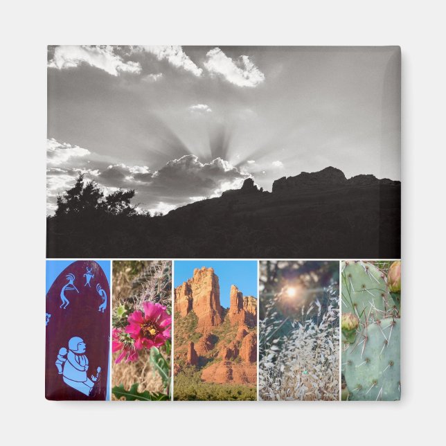 Szenen von Sedona Collage Foto Magnet (Vorne)