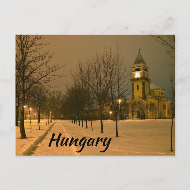 Szent Borbála Parish Church Dorog Ungarn Design Postkarte (Vorderseite)