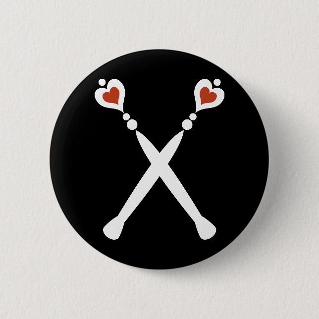 Szepter der Herz-Königin Button (Vorderseite)
