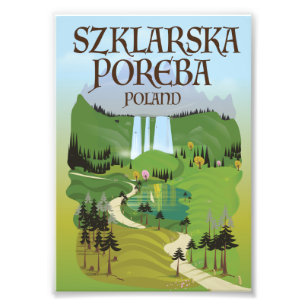 Szklarska Poreba Polen Reiseplakat Fotodruck