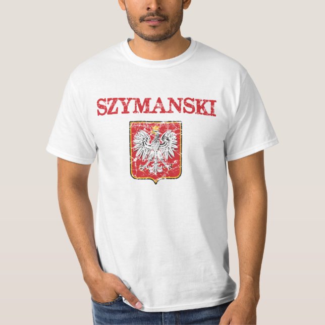 Szymanski Familienname T-Shirt (Vorderseite)