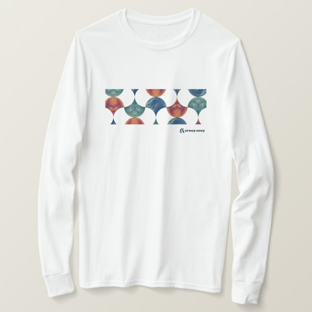 Tシャツ ウサギの扇模様 Tshirt - Rabbit Fan Pattern -  (Design vorne)