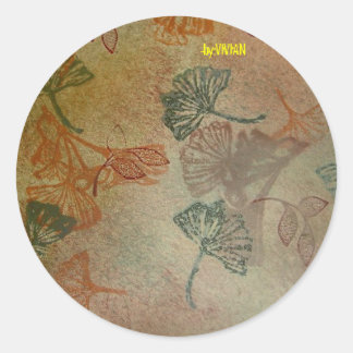 T1608-ggko Gold Runder Aufkleber