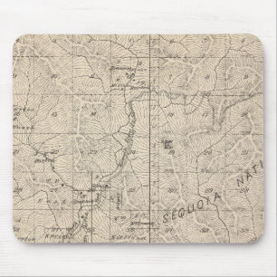 T1617S R2829E Tulare Landkreis Karte Mousepad