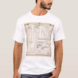 T17S R21E Tulare County Abschnitt-Karte T-Shirt