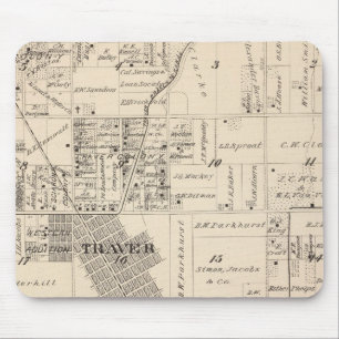 T17S R23E Tulare Landkreis Karte Mousepad