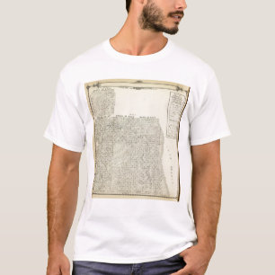 T1820S R3236E Tulare County Abschnitt-Karte T-Shirt