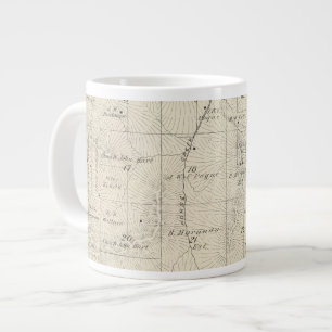 T18S R28E Tulare Landkreis Karte Jumbo-Tasse