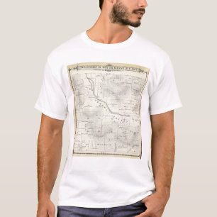 T19S R27E Tulare County Abschnitt-Karte T-Shirt