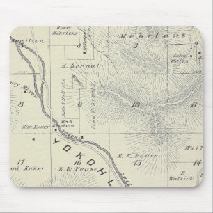 T19S R27E Tulare Landkreis Karte Mousepad
