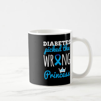 T1D Awarcess Girls Diabetic Blue Ribbon Kaffeetasse