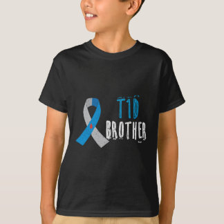 T1D Bruderblauer Bänder Typ 1 Diabetes-Bewusstsein T-Shirt