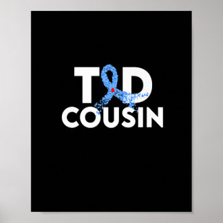 T1D Cousin Typ 1 Diabetes Insulin Familien Poster