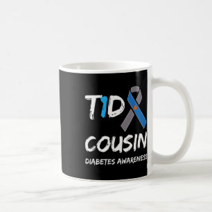 T1d Cousin Typ 1 Diabetes-Sensibilisierungskette Kaffeetasse