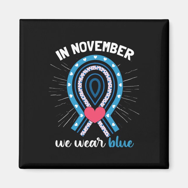 T1d Diabetes Bewusstsein Magnet (Vorne)