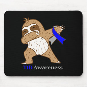 T1d Diabetes-Bewusstseins-Schleife Dabbing Faultie Mousepad