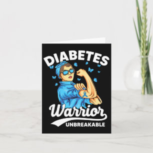 T1d Diabetes Warrior Unzerbrechlich Typ 1 Diabetes Karte