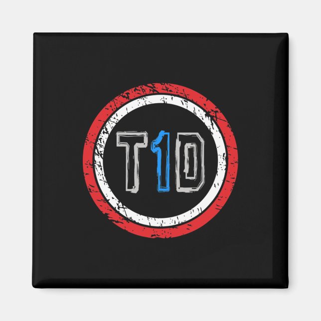 T1d-Emblem Typ-1-Diabetes-Bewusstsein  Magnet (Vorne)
