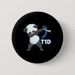 T1d Fun Niedliche Entschlackung Panda Typ 1 Diabet Button