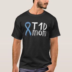 T1D Mama Typ 1 Diabetes Bewusstsein Diabetiker T-Shirt