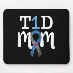 T1D-Mama - Typ 1 Diabetes-Bewusstseinsmerke Mousepad
