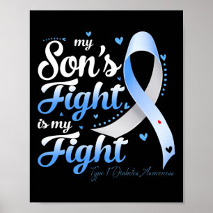 T1d Mama Vater Eltern von Diabetes Typ 1 meines So Poster
