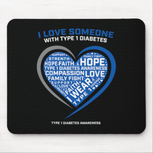 T1d Men Frauen Jugendliche Kinder Diabetiker Typ 1 Mousepad