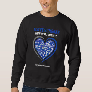 T1D Men Women Youth Kids Diabetiker Typ 1 Diabetes Sweatshirt