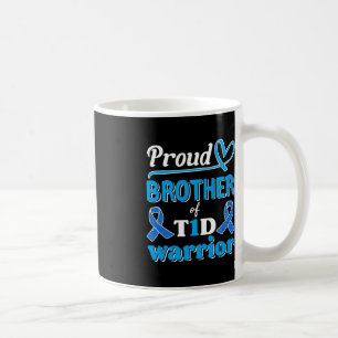T1d Proud Brother Diabetes Awareness Blue Band Kaffeetasse