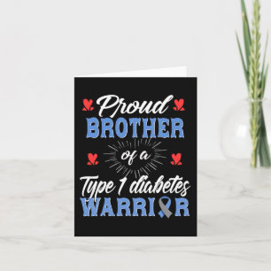 T1D Proud Brother Diabetes Awareness Typ 1 Insuli Karte