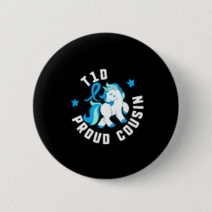 T1d Proud Cousin Diabetes T1 Bewusstsein Niedlich Button