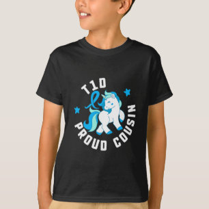 T1d Proud Cousin Diabetes T1 Bewusstsein Niedlich T-Shirt