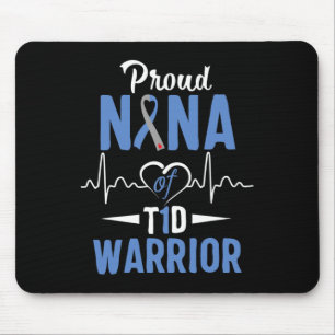 T1D Proud Nana Diabetes Awareness Typ 1 Insulin P Mousepad