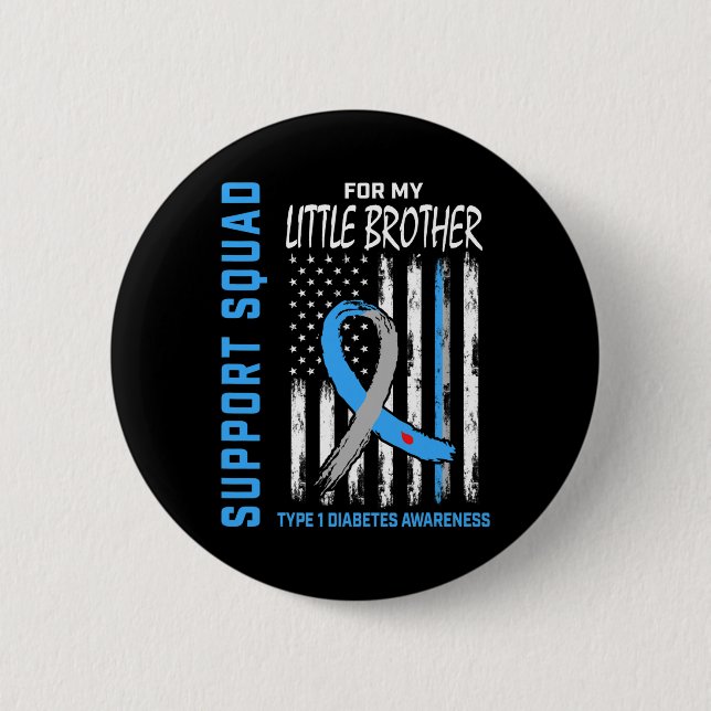 T1d Sensibilisierungsflagge Kleiner Bruder Typ 1 D Button (Vorderseite)