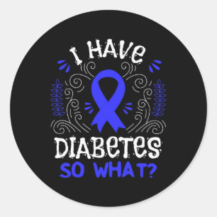 T1d Sensibilisierungskampagne Runder Aufkleber