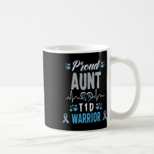 T1d Stolze Tante Diabetes-Bewusstsein Typ 1 Bauchs Kaffeetasse