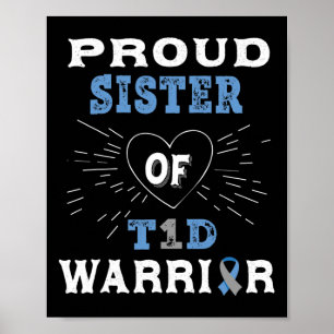 T1D Stumpfes Diabetes Aufklärung Typ 1 Insulin Poster