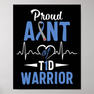 T1D Stumpftasche Diabetes Aufklärung Typ 1 Insulin Poster