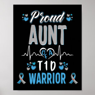 T1d Tante Diabetes Aufklärung Typ 1 Bauchspeicheld Poster