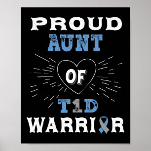 T1d Tante Diabetes Aufklärung Typ 1 Insulin P Poster