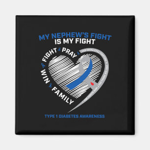 T1D Tante Juvenile Diabetikerin Bewusstsein Nephew Magnet