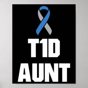 T1d Tante - Typ 1 Diabetes Bewusstsein Poster
