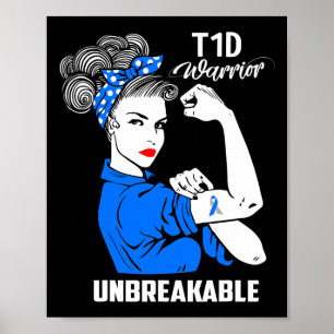 T1d Typ 1 Diabetes Aufklärung Typ 1 Diabetes Gesch Poster