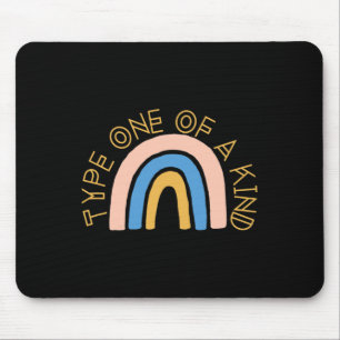 T1d Typ eins einer Art Diabetes Rainbow Awareness Mousepad