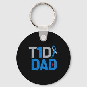 T1d Vater Diabetes Awareness Support Fight Survivo Schlüsselanhänger