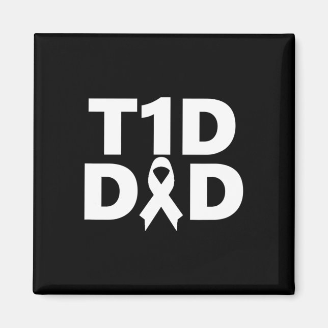 T1d Vater Diabetes Bewusstsein Magnet (Vorne)