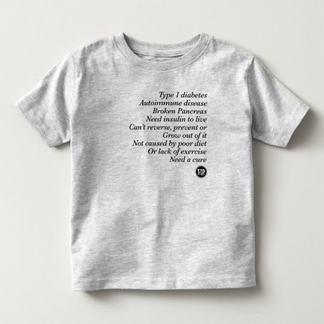 T1d Wahrheit Kleinkind T-shirt (Vorderseite)