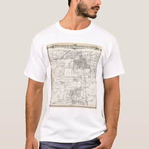 T20S R24E Tulare County Abschnitt-Karte T-Shirt